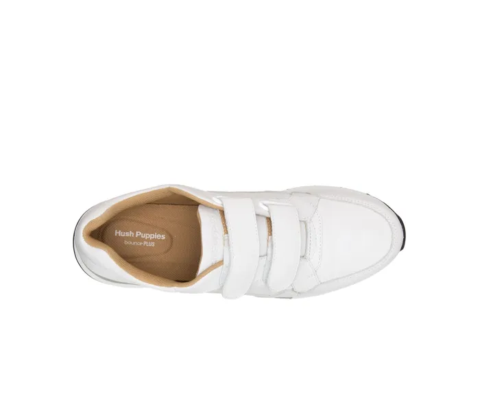 Sneakers Hush Puppies Women Jenna 2Strap Jogger White Leather