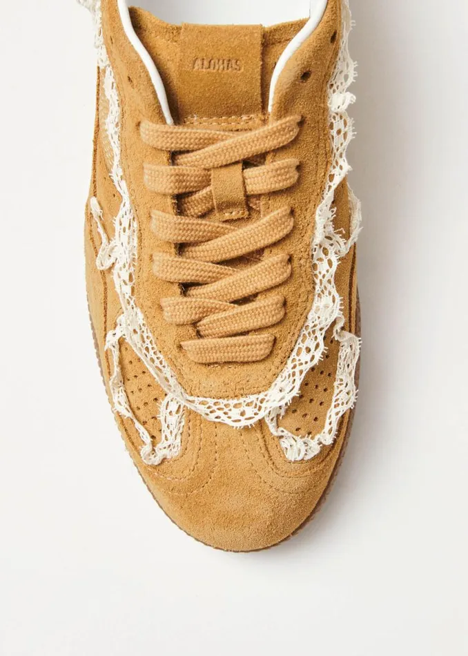 Sneakers Women ALOHAS Tb490 Crochet Honey Leather Sneakers