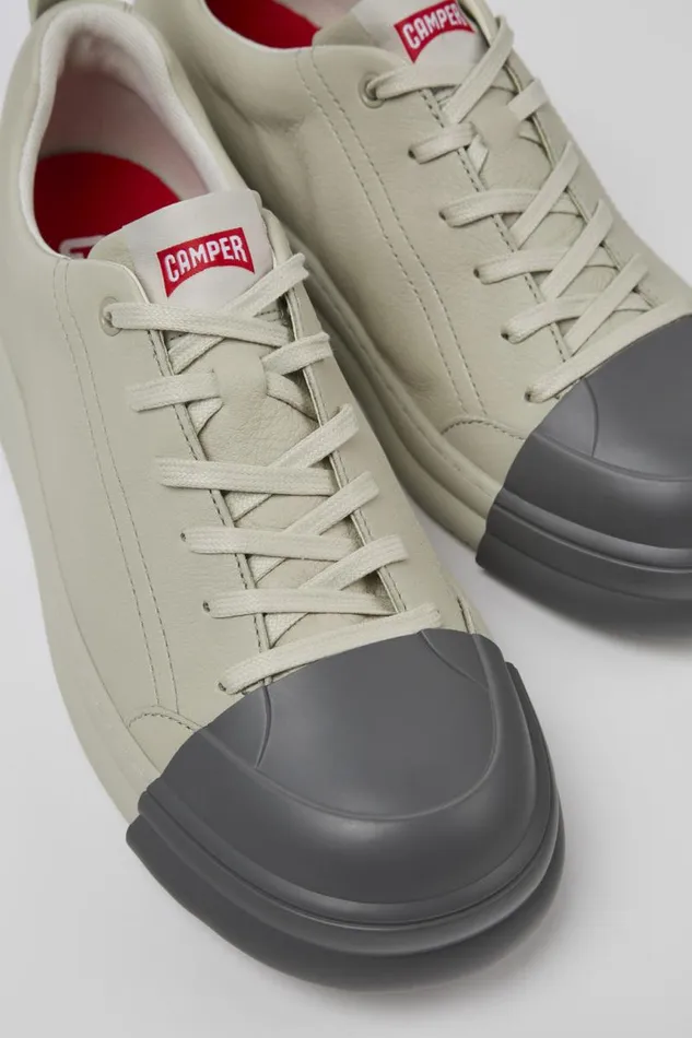 Sneakers Women Camper Junction Runner Gray Leather Sneakers