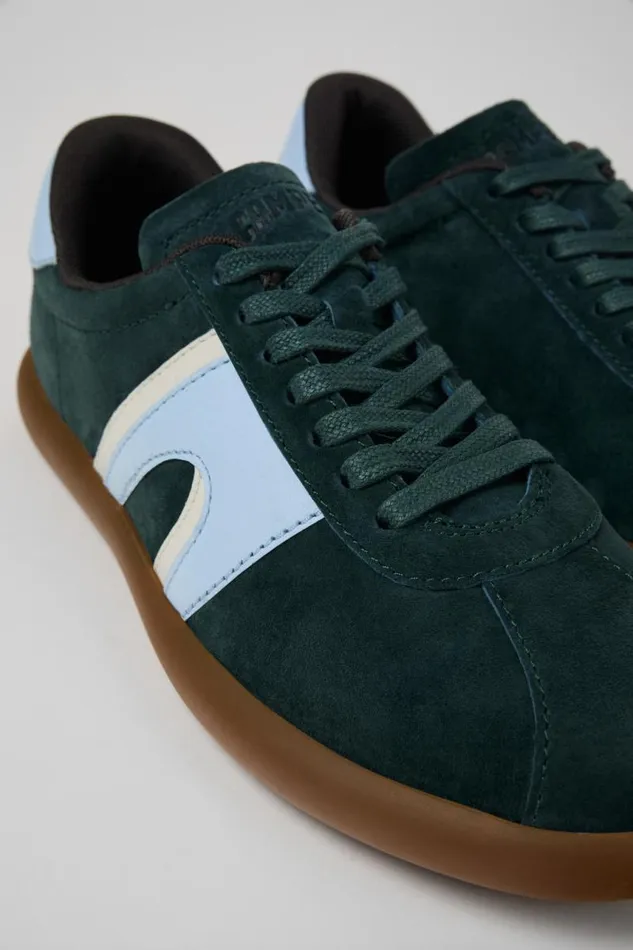 Sneakers Women Camper Pelotas Soller Green NubuckLeather Sneaker