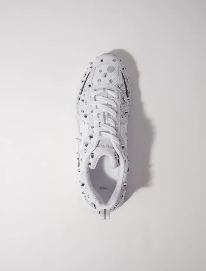 Sneakers Women Maje M Stud Trainers Off White