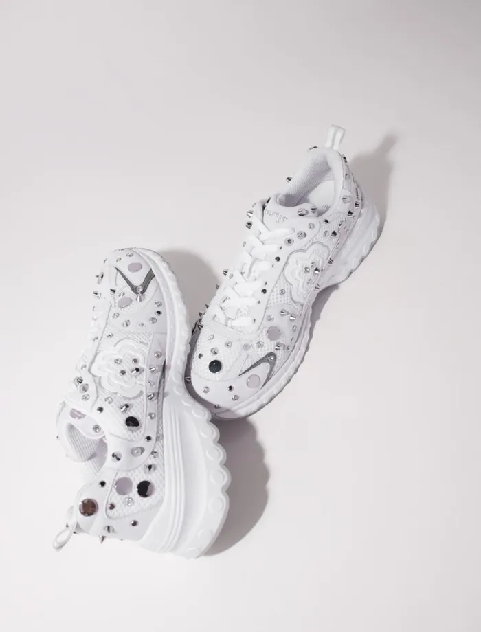 Sneakers Women Maje M Stud Trainers Off White
