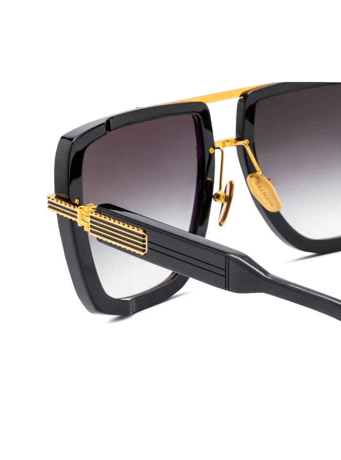 Soldier Sunglasses Gold WomenMen Balmain Eyewear