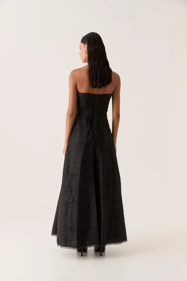 Soundscape Maxi Dress Black Women Aje Maxi Dresses