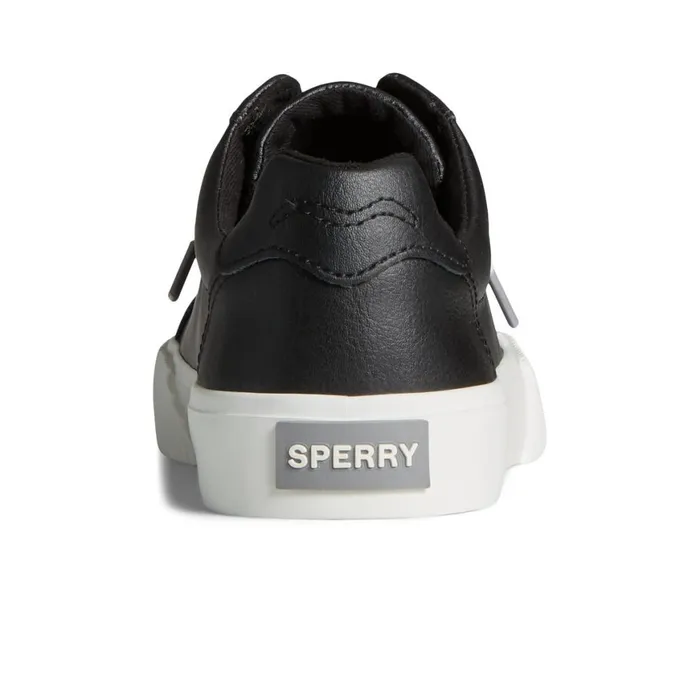 Sperry Bermuda Leather Sneaker Black Women Sneakers