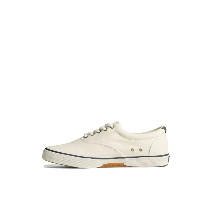 Sperry Halyard CVO Salt Washed Sneaker White Men Sneakers