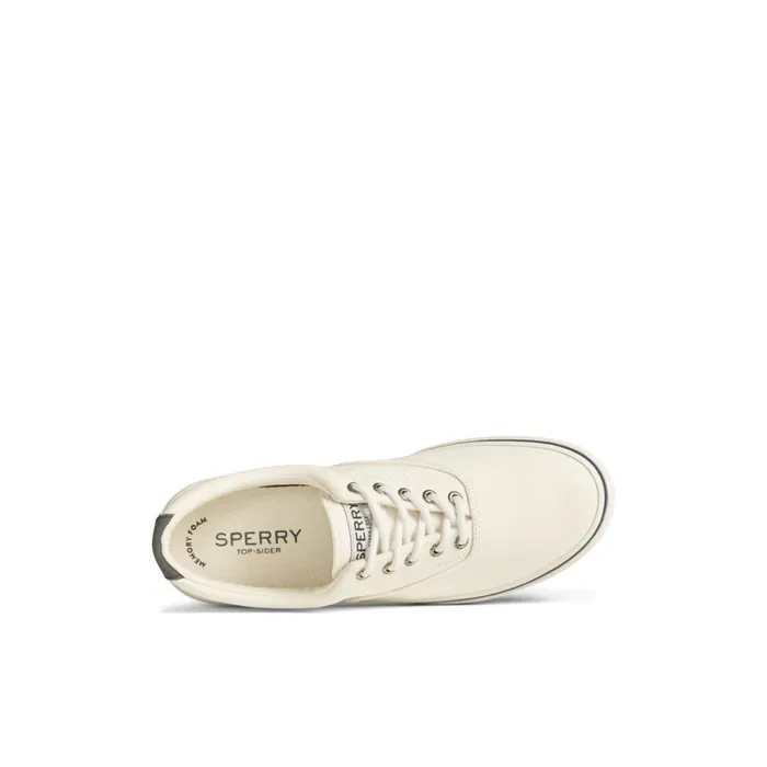 Sperry Halyard CVO Salt Washed Sneaker White Men Sneakers