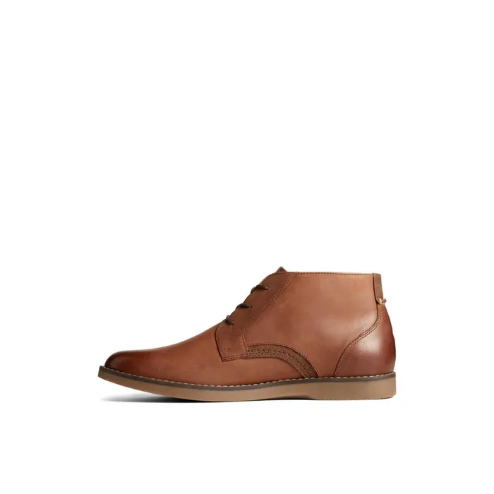 Sperry Newman Chukka Brown Leather Smooth Men Boots