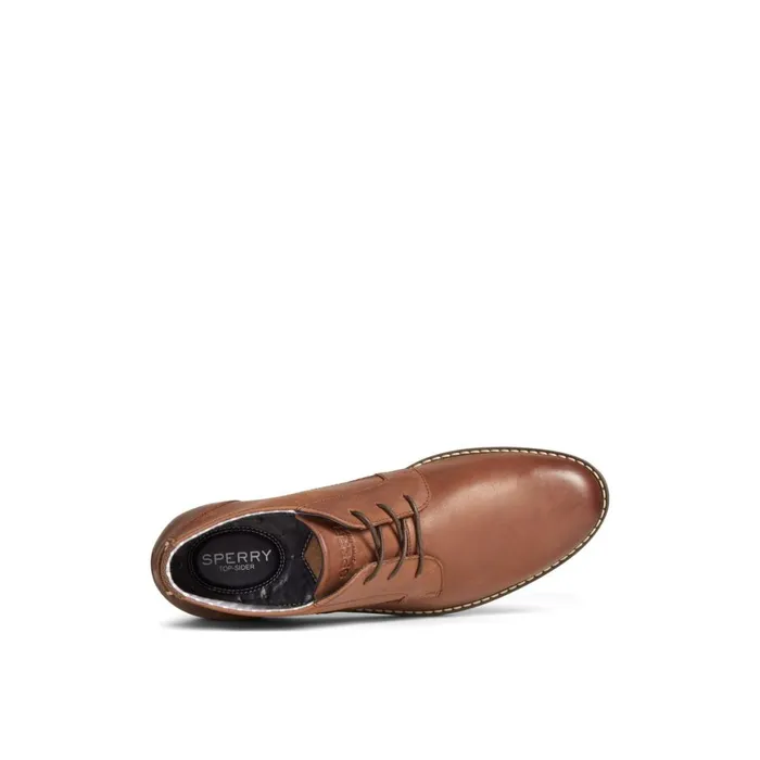 Sperry Newman Chukka Brown Leather Smooth Men Boots