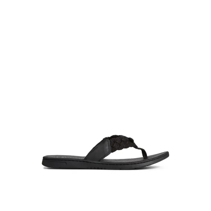Sperry Parrotfish Braid Sandal Black Women Sandals