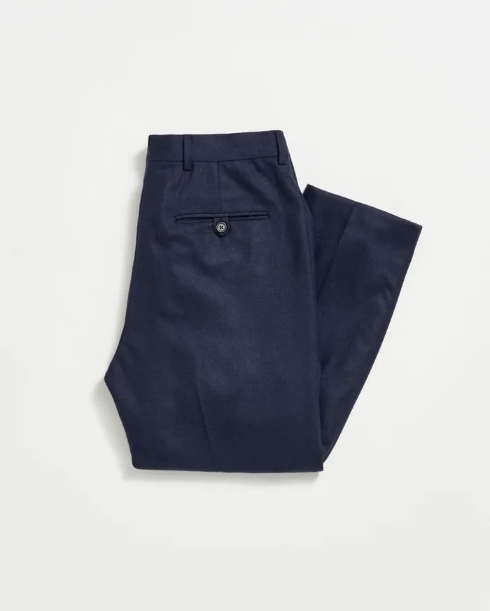 Suiting Men Billy Reid Flat Front Trouser Dark Navy