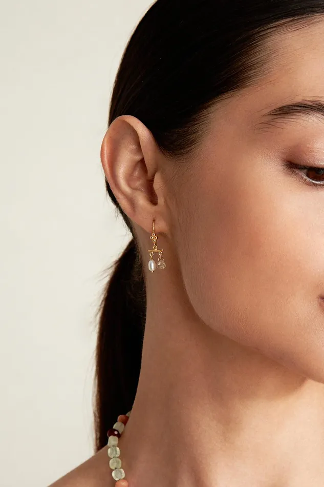 Talia Drop Earrings Mini White Pearl Women Chan Luu Earrings