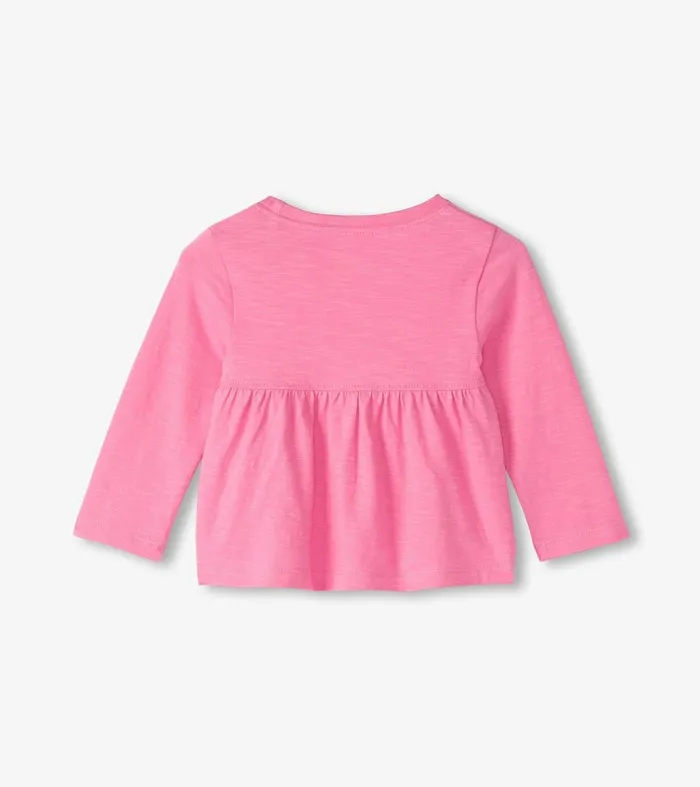 Tops Baby and Toddler Hatley Baby and Toddler Girls Happy Hearts Long Sleeve TShirt