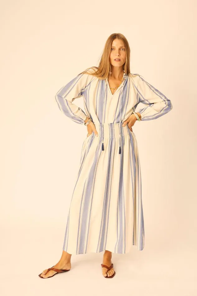 Tops Shop Natalie Martin PENNY BLOUSE French Stripe Blue