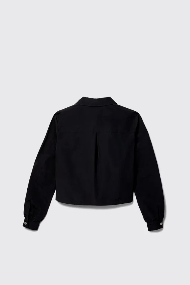 Tops Women Camper Tech Shirt Black CottonNylon Shirt Tops Women Camper Tech Shirt Black CottonNylon Shirt