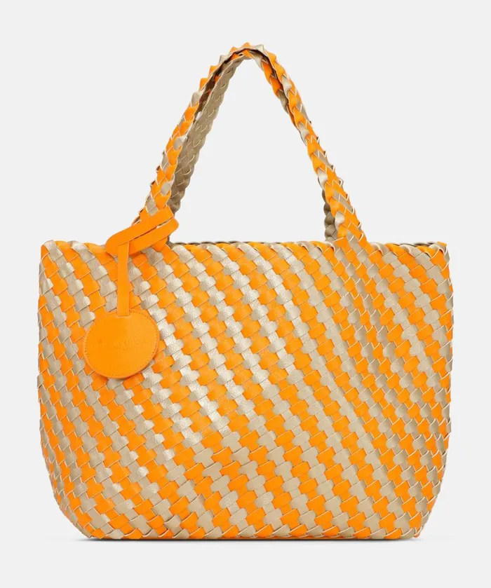 Tote Bag 8211 Flame Orange Platin Accessories Ilse Jacobsen Bags