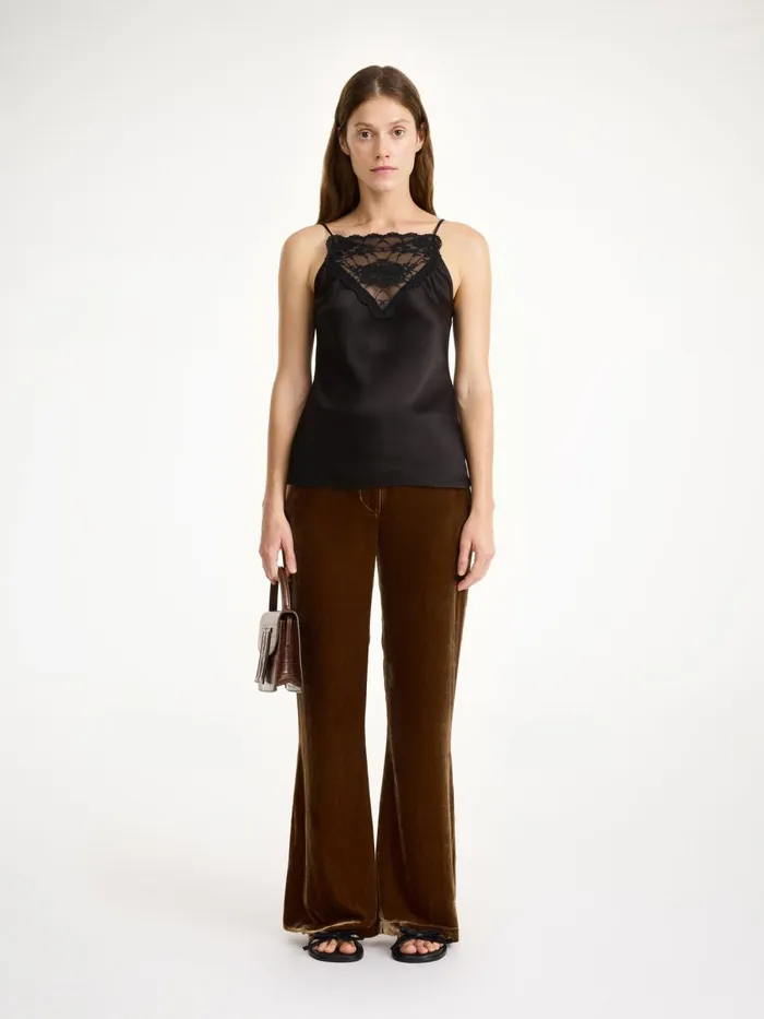 Trousers Women By Malene Birger Amores Highwaist Trousers Bison