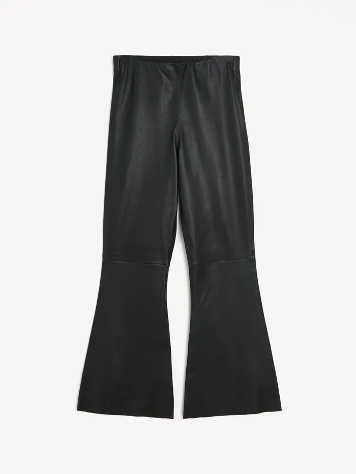Trousers Women By Malene Birger Evyline Cropped Leather Trousers Black Trousers Women By Malene Birger Evyline Cropped Leather Trousers Black