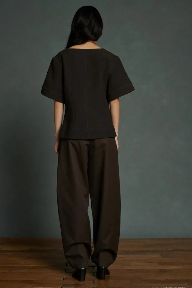 Trousers Women Soeur TIMON TROUSERS Dark Brown