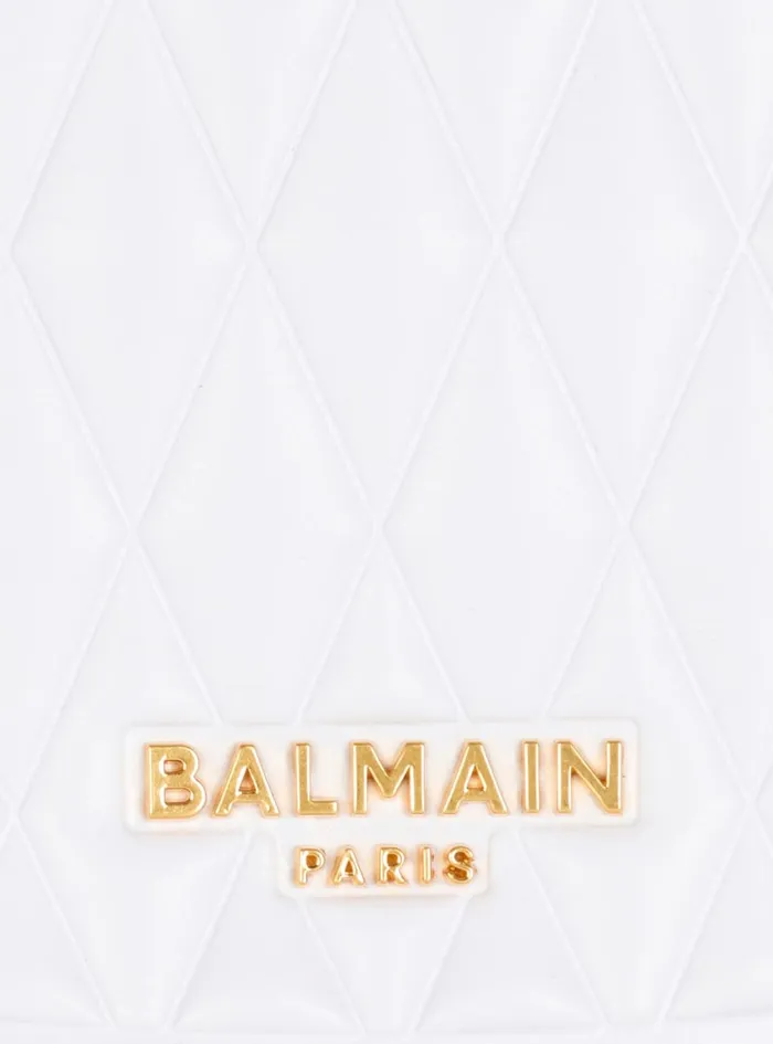 Twotone Quilted Small Jolie Madame Bag White Women Balmain Mini Bags