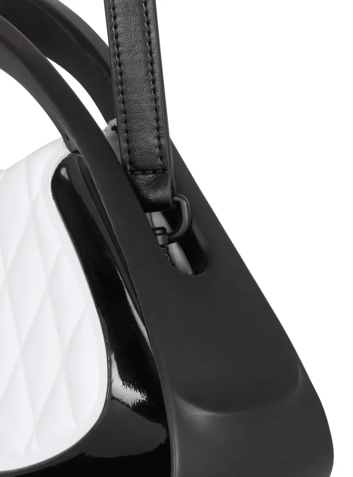 Twotone Quilted Small Jolie Madame Bag White Women Balmain Mini Bags