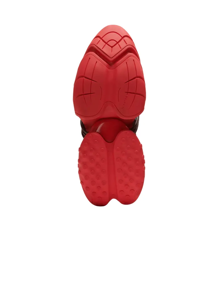 Unicorn Sneakers In Neoprene And Monogram Leather Brown Men Balmain Sneakers