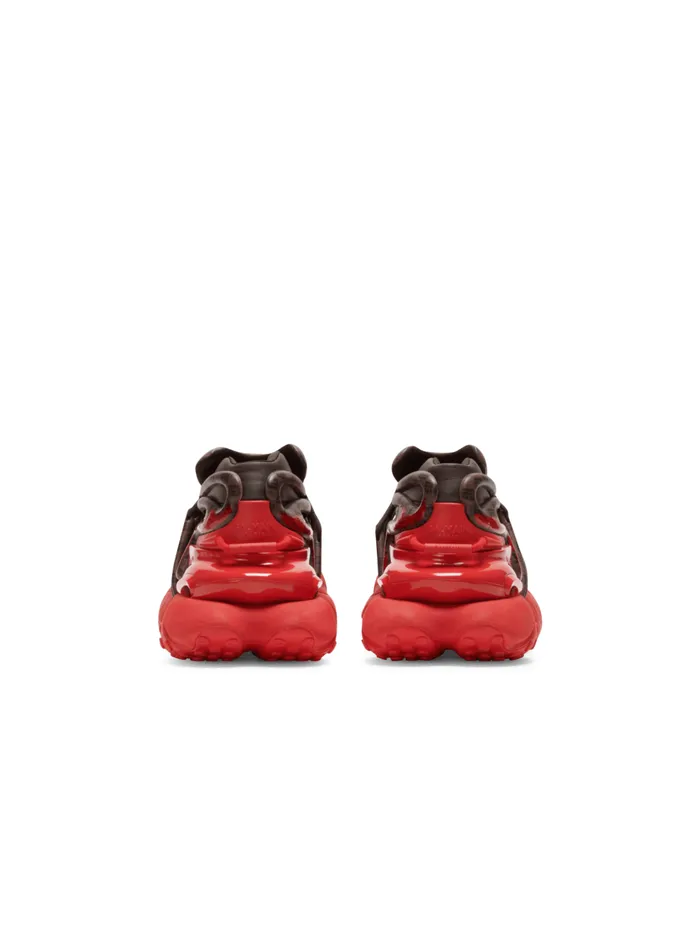 Unicorn Sneakers In Neoprene And Monogram Leather Brown Men Balmain Sneakers
