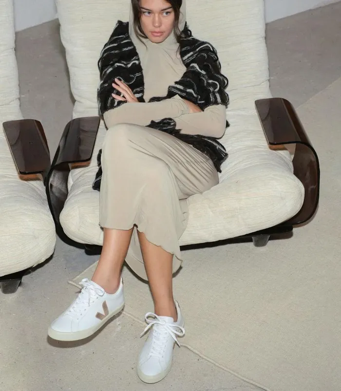 VEJA Campo Women CAMPO LEATHER WHITE PLATINE