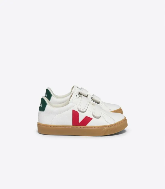 VEJA Esplar Kids ESPLAR LEATHER WHITE PEKIN POKER