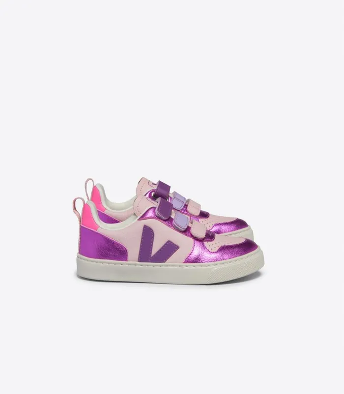 VEJA V10 Kids V10 LEATHER PETALE MULTICO COSMOS
