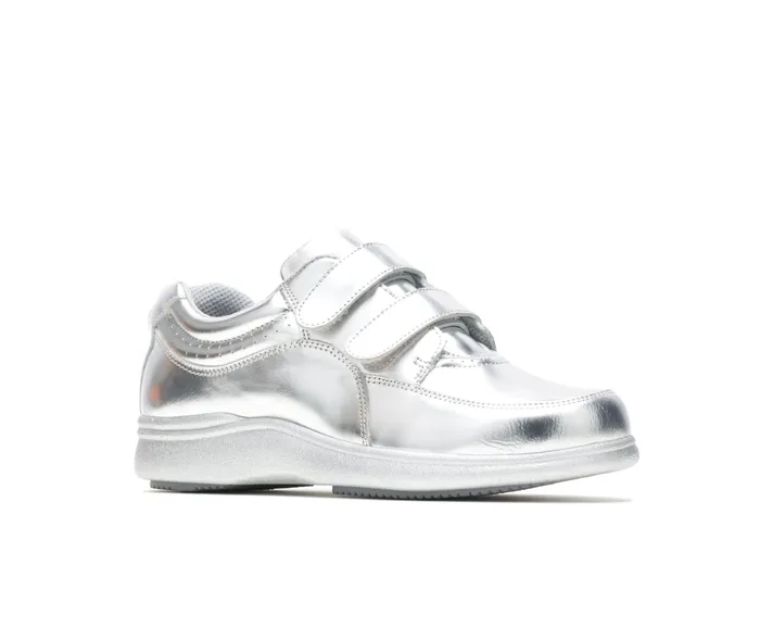 Walking Shoes Power Walker Ii Silver Metallic Leather Hush Puppies Women Walking Shoes Power Walker Ii Silver Metallic Leather Hush Puppies Women
