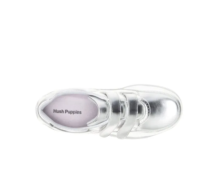 Walking Shoes Power Walker Ii Silver Metallic Leather Hush Puppies Women Walking Shoes Power Walker Ii Silver Metallic Leather Hush Puppies Women