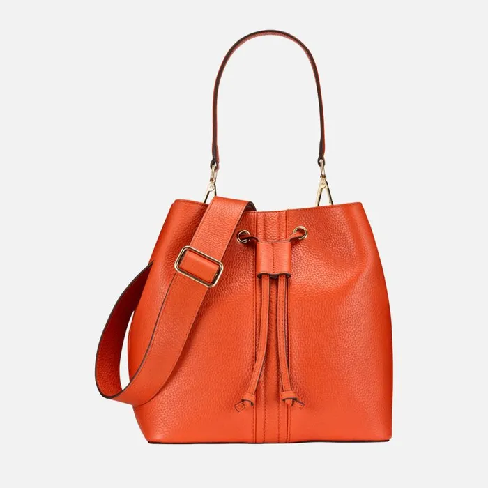 Woman Geox Bags ANDRENNE WOMAN Orange Shoulder Bag Orange