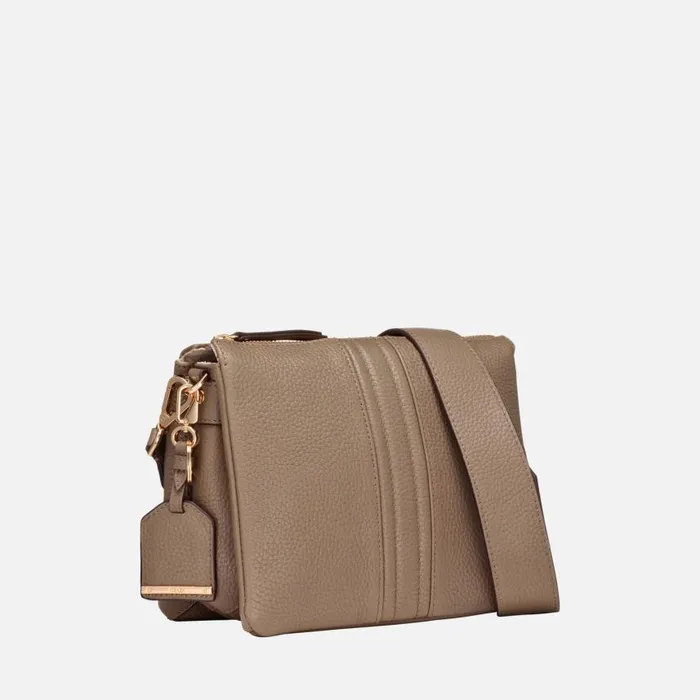 Woman Geox Bags CLARISSY WOMAN Taupe Crossbody Bag Taupe