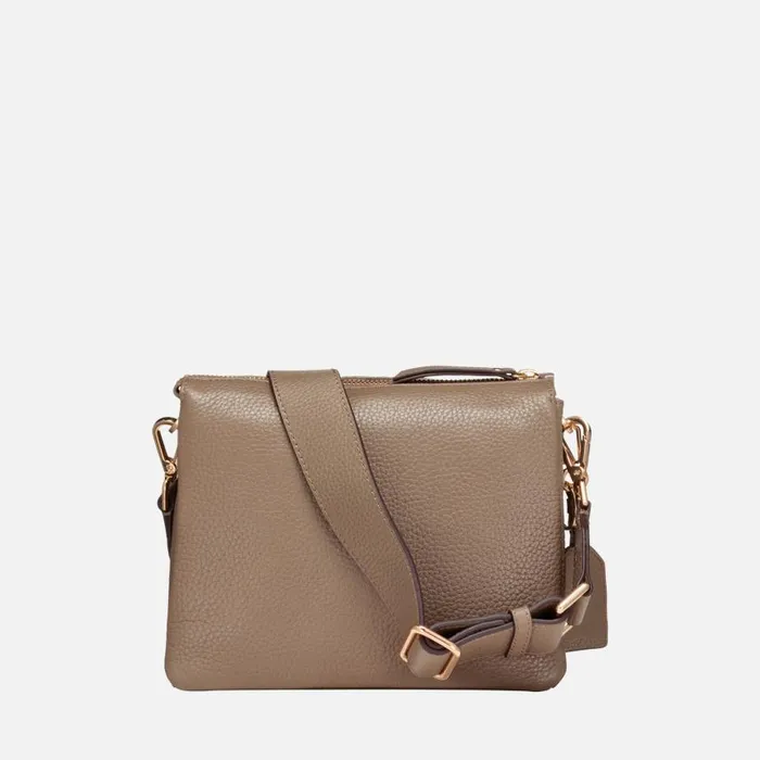 Woman Geox Bags CLARISSY WOMAN Taupe Crossbody Bag Taupe