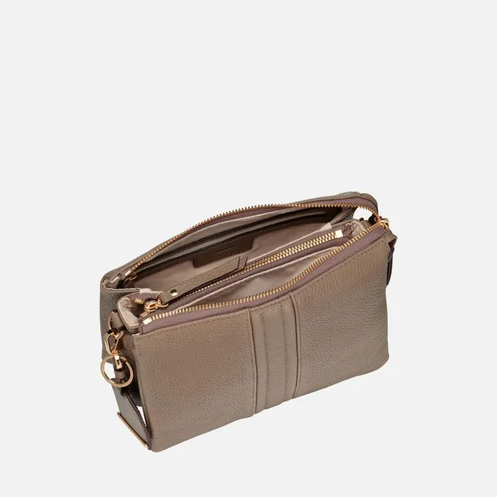 Woman Geox Bags CLARISSY WOMAN Taupe Crossbody Bag Taupe