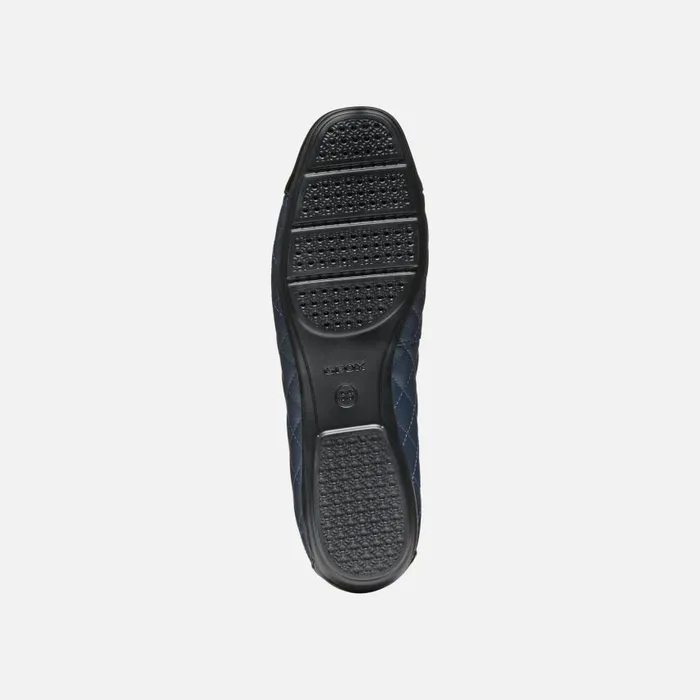 Woman Geox Ballerinas ANNYTAH WOMAN NavyBlack Leather Ballerina Flats Navyblack