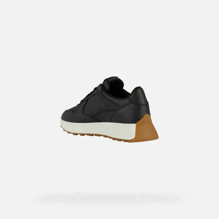 Woman Geox Sneakers AMABEL WOMAN Black Low Top Sneakers Black
