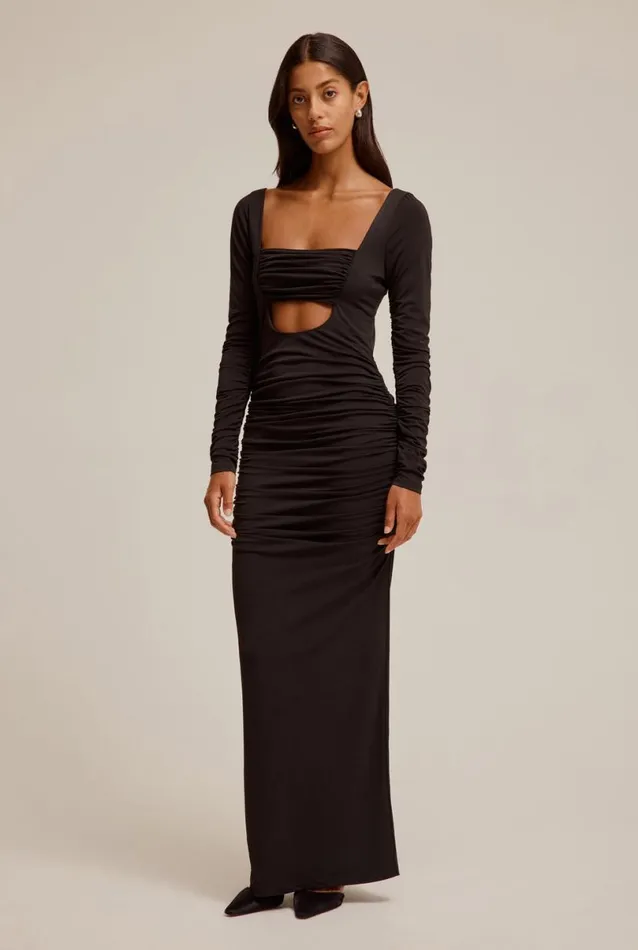 Woman Venroy Dresses Cut Out Jersey Dress