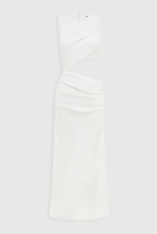 Woman Venroy Dresses Linen Cut Out Dress