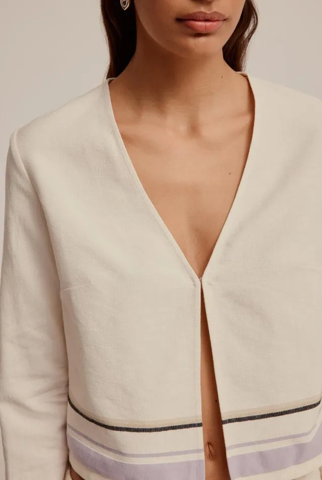 Woman Venroy Shirts Hook Front Border Top