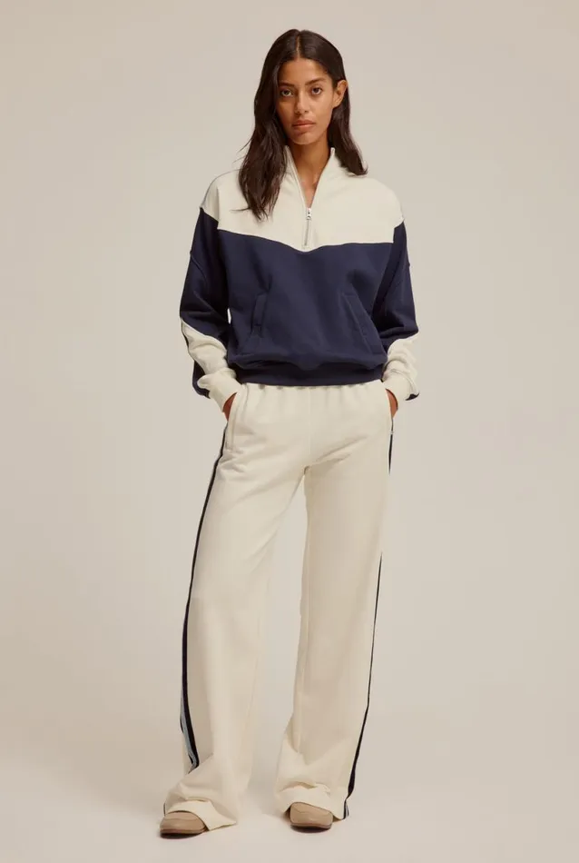 Woman Venroy Track Panelled Track Sweater