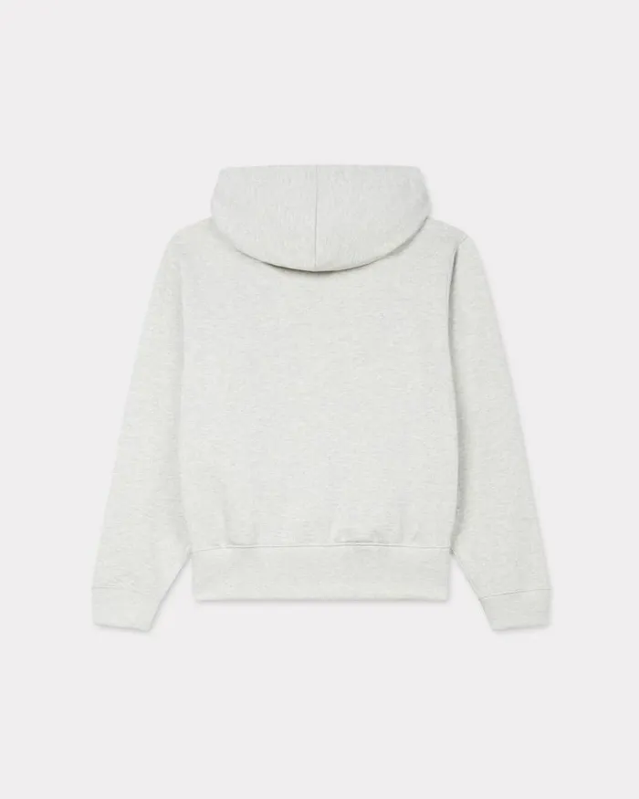 Women 039KENZO Constellation039 Hoodie In Cotton Pale Grey Kenzo Sweatshirts And Hoodies