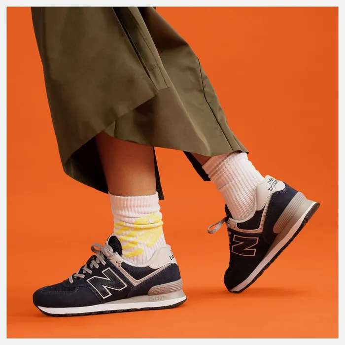Women 574 Core Navy With White New Balance Lifestyle Women 574 Core Navy With White New Balance Lifestyle