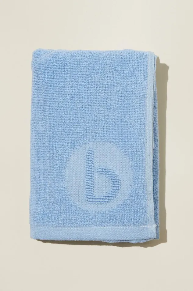 Women Active Accessories Cotton On Plush Cotton Sweat Towel Silky Blue