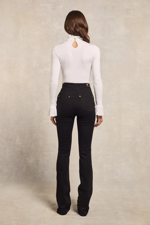 Women Amoria Flared Jean Black Holland Cooper Jeans