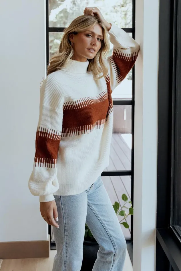 Women Antonov Turtle Neck Sweater Cream Spice Baltic Born Sweaters Women Antonov Turtle Neck Sweater Cream Spice Baltic Born Sweaters