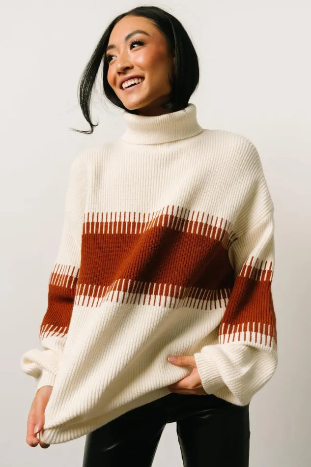 Women Antonov Turtle Neck Sweater Cream Spice Baltic Born Sweaters Women Antonov Turtle Neck Sweater Cream Spice Baltic Born Sweaters