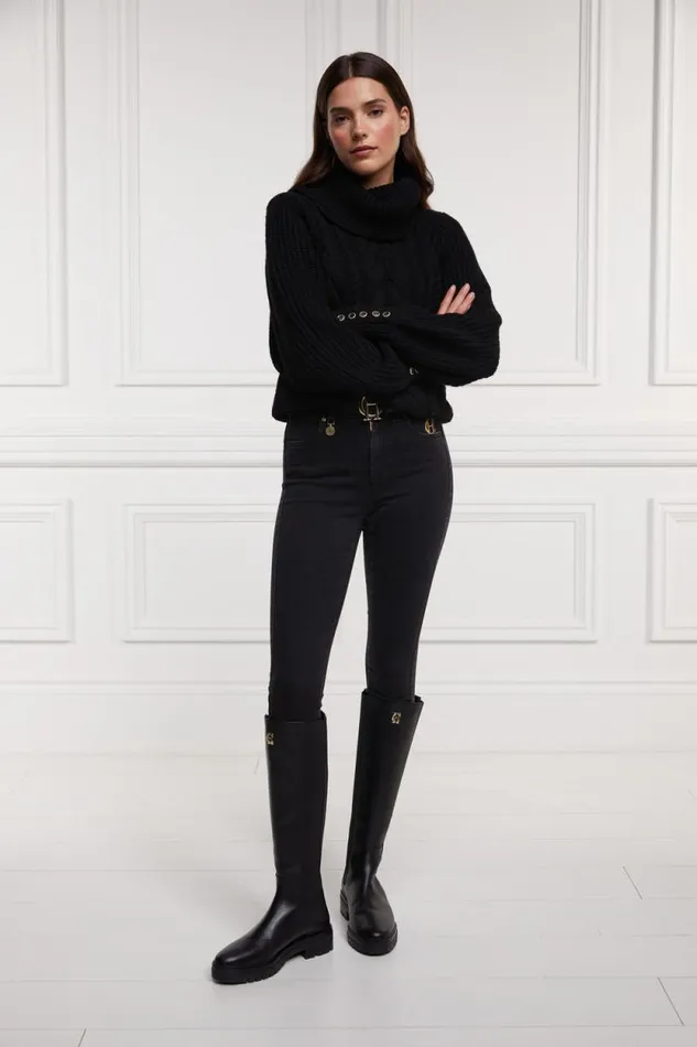 Women Astoria Knee Boot Black Holland Cooper Boots