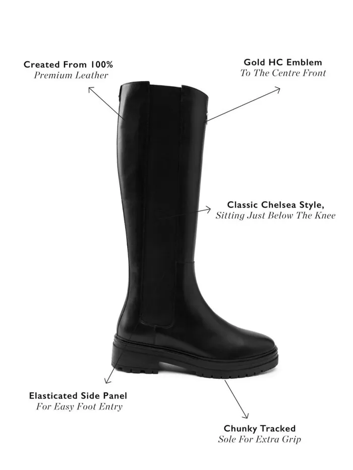 Women Astoria Knee Boot Black Holland Cooper Boots